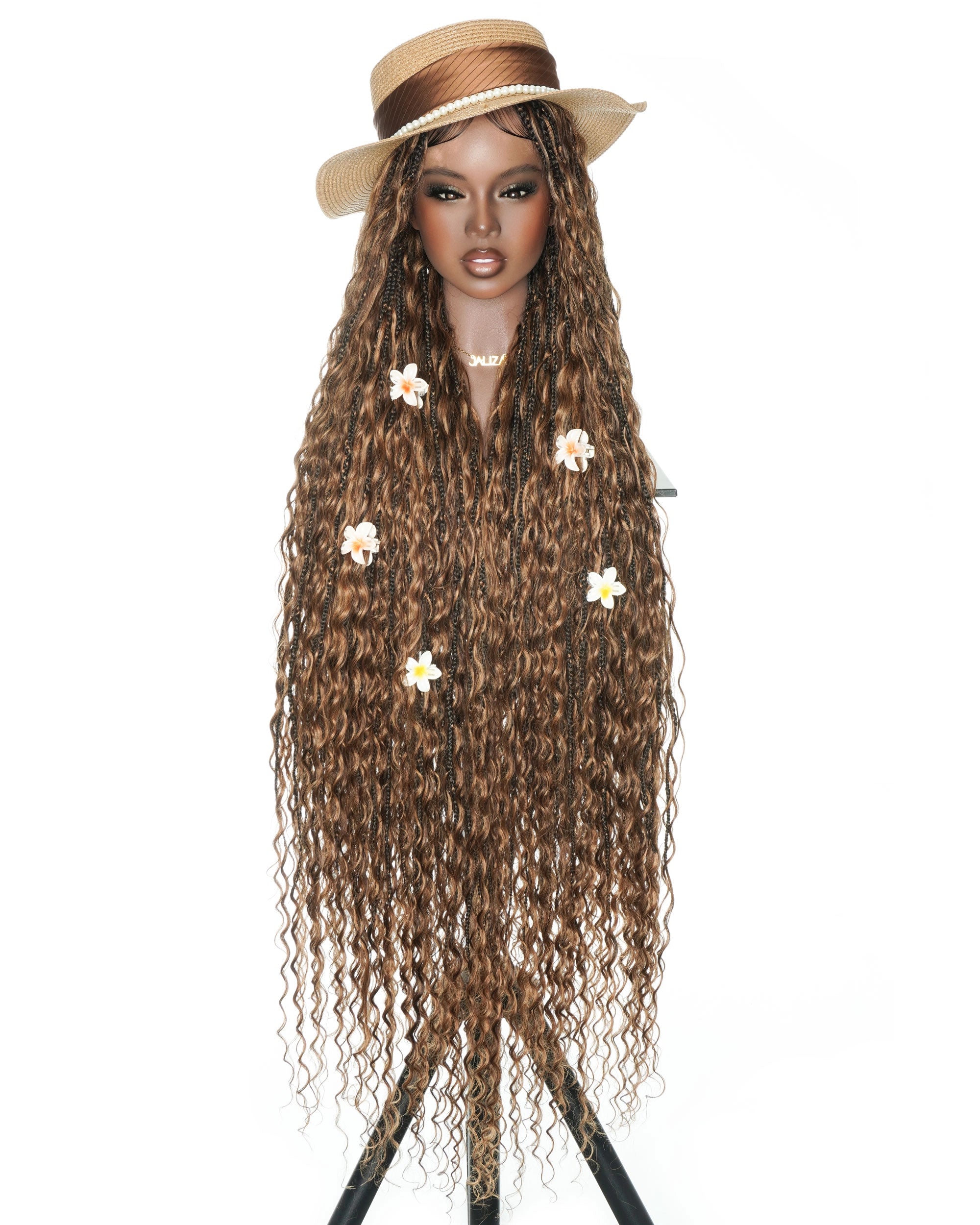 Celia Deep Wave 48" Full Lace Bora Bora Boho Box Braided Wig