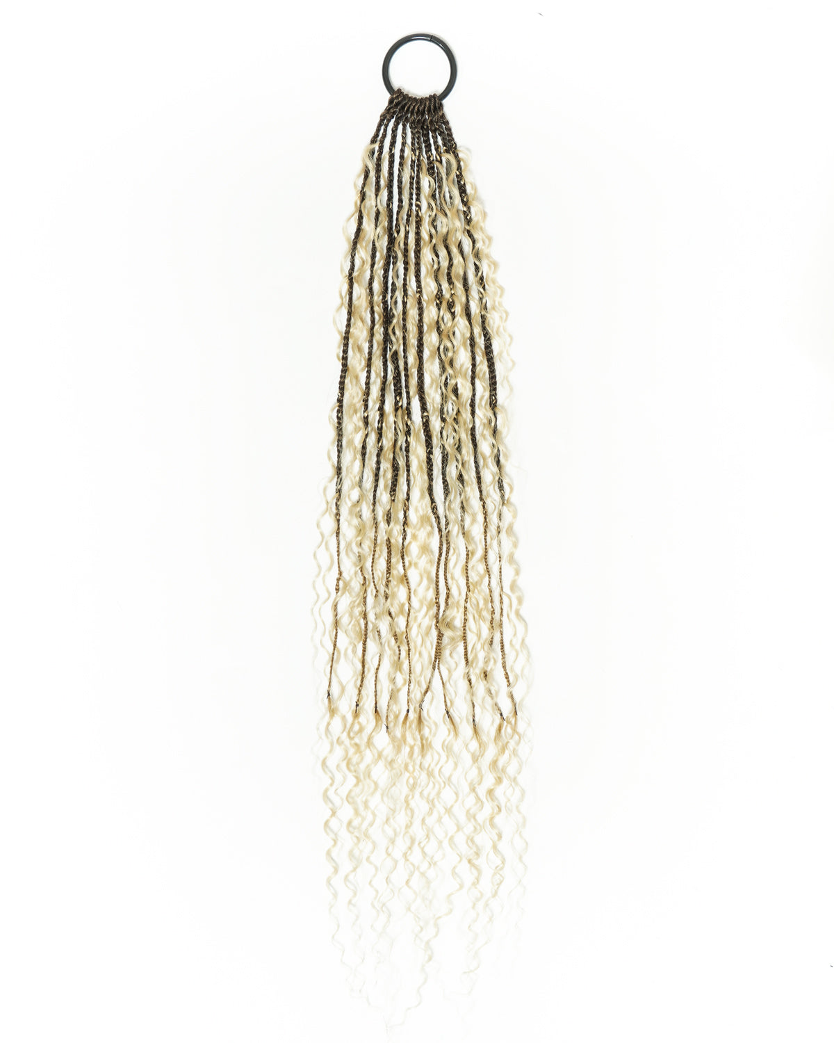 Tresses au crochet Solana - 30" Couleur Mixte #4 30 27 613 Boucles Boho au crochet pré-bouclées avec cheveux humains (110 mèches)