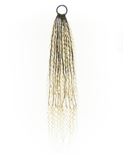 Tresses au crochet Solana - 30" Couleur Mixte #4 30 27 613 Boucles Boho au crochet pré-bouclées avec cheveux humains (110 mèches)