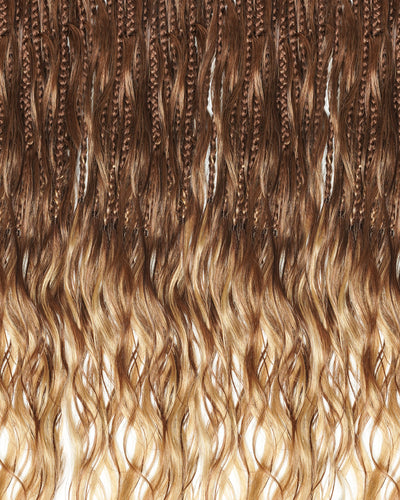 JALIZA Michelle - Tresses Boho au Crochet Bora Bora | Cheveux Humains Miracle Body Wave