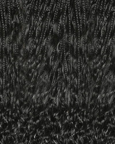 Petit paquet de 20 mèches de tresses crochetées Boho - Boucles Boho en cheveux humains de 30-75 cm à ondulations profondes (20 $ de réduction en tant qu'article additionnel)