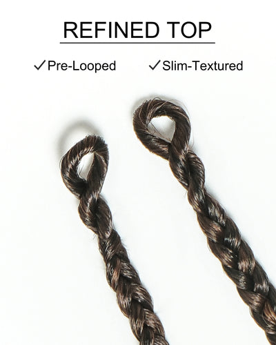 Kiki Tresses au Crochet - 30-75 cm Avec Boucles de Cheveux Humains 100 Brins/Paquet Ondulées Profondes