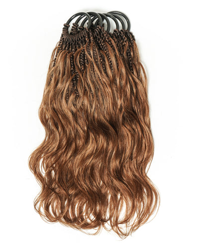 Tresses au crochet Michelle - 12" Cheveux naturels Body Wave prébouclés (120 mèches)