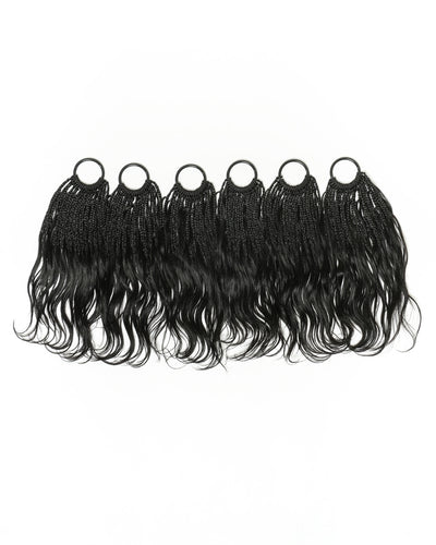 Tresses au crochet Michelle - 12" Cheveux naturels Body Wave prébouclés (120 mèches)