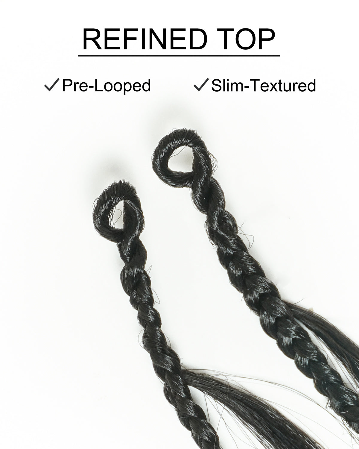 Tresses au crochet Michelle - 12" Cheveux naturels Body Wave prébouclés (120 mèches)