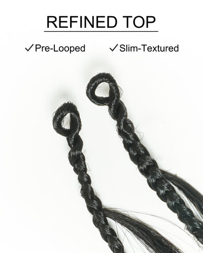 Tresses au crochet Michelle - 12" Cheveux naturels Body Wave prébouclés (120 mèches)