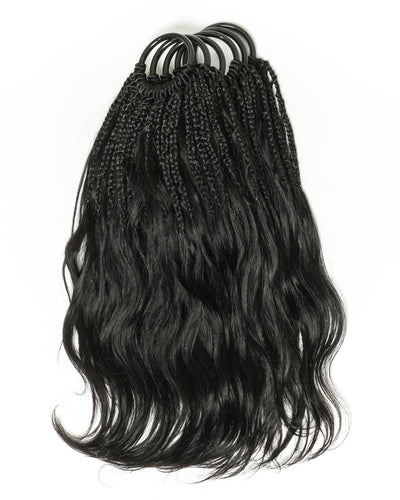 Tresses au crochet Michelle - 12" Cheveux naturels Body Wave prébouclés (120 mèches)