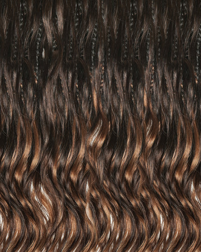 JALIZA Michelle - Tresses Boho au Crochet Bora Bora | Cheveux Humains Miracle Body Wave
