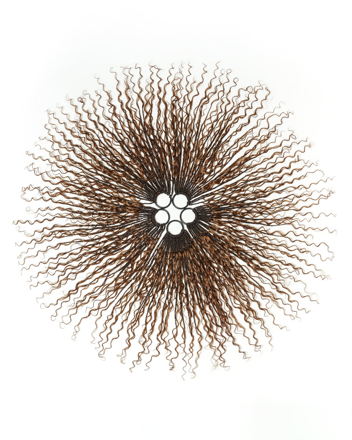 Kiki Tresses au Crochet - 30-75 cm Avec Boucles de Cheveux Humains 100 Brins/Paquet Ondulées Profondes