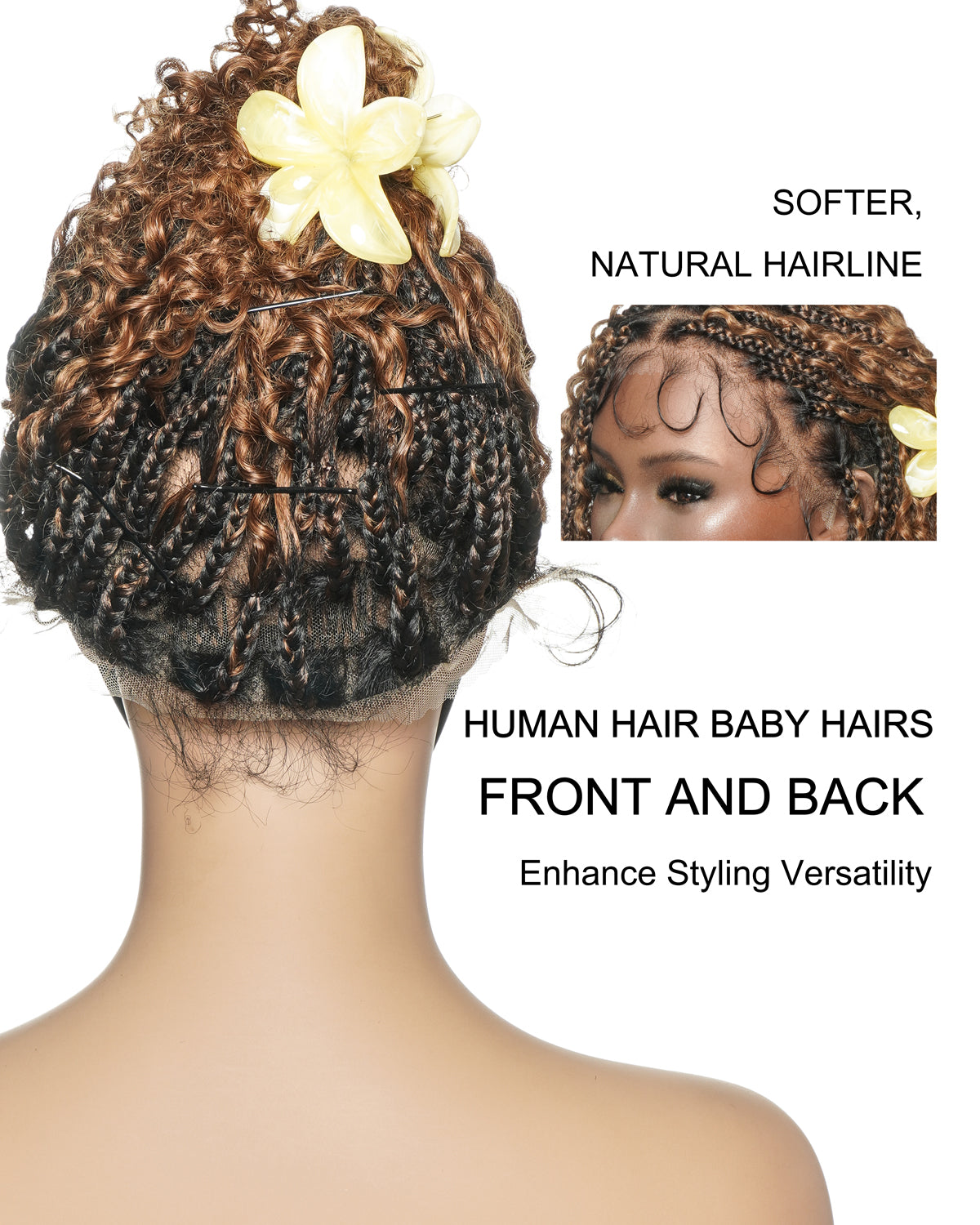 Perruque Lulu Bob 12" pré-décolorée, sans colle, en dentelle suisse HD, sans nœuds, style bohème, avec cheveux humains bouclés et ondulés