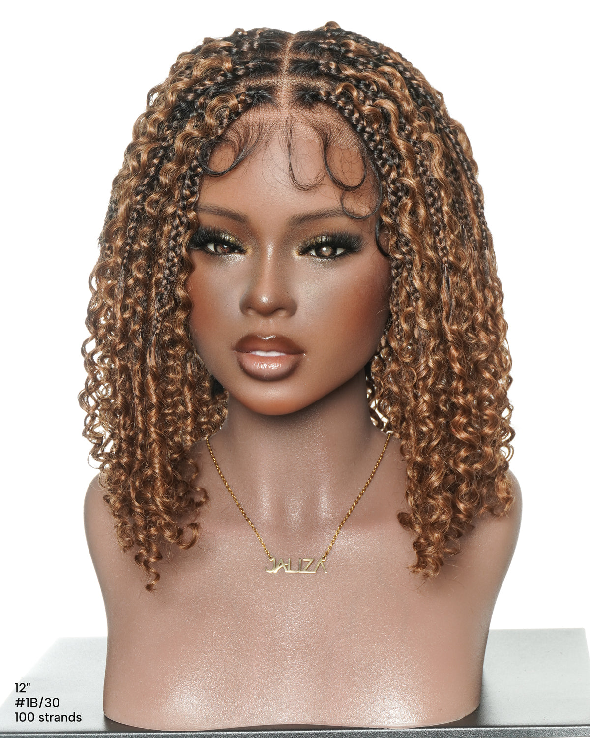 Perruque Lulu Bob 12" pré-décolorée, sans colle, en dentelle suisse HD, sans nœuds, style bohème, avec cheveux humains bouclés et ondulés