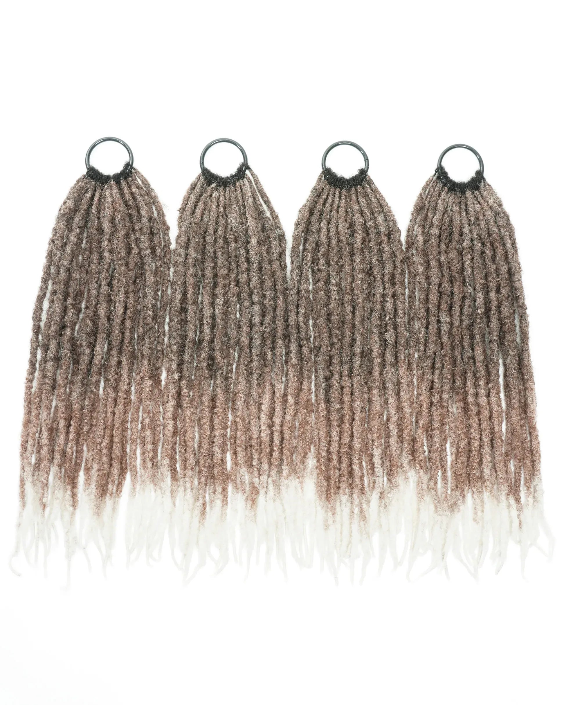 18" Crochet Faux Loc With Human Hair Top 80 Strands