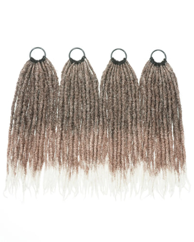 18" Crochet Faux Loc With Human Hair Top 80 Strands
