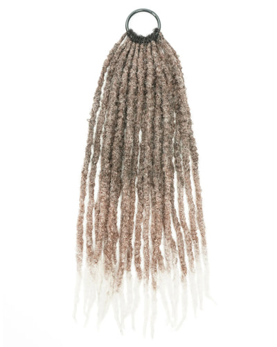 18" Crochet Faux Loc With Human Hair Top 80 Strands