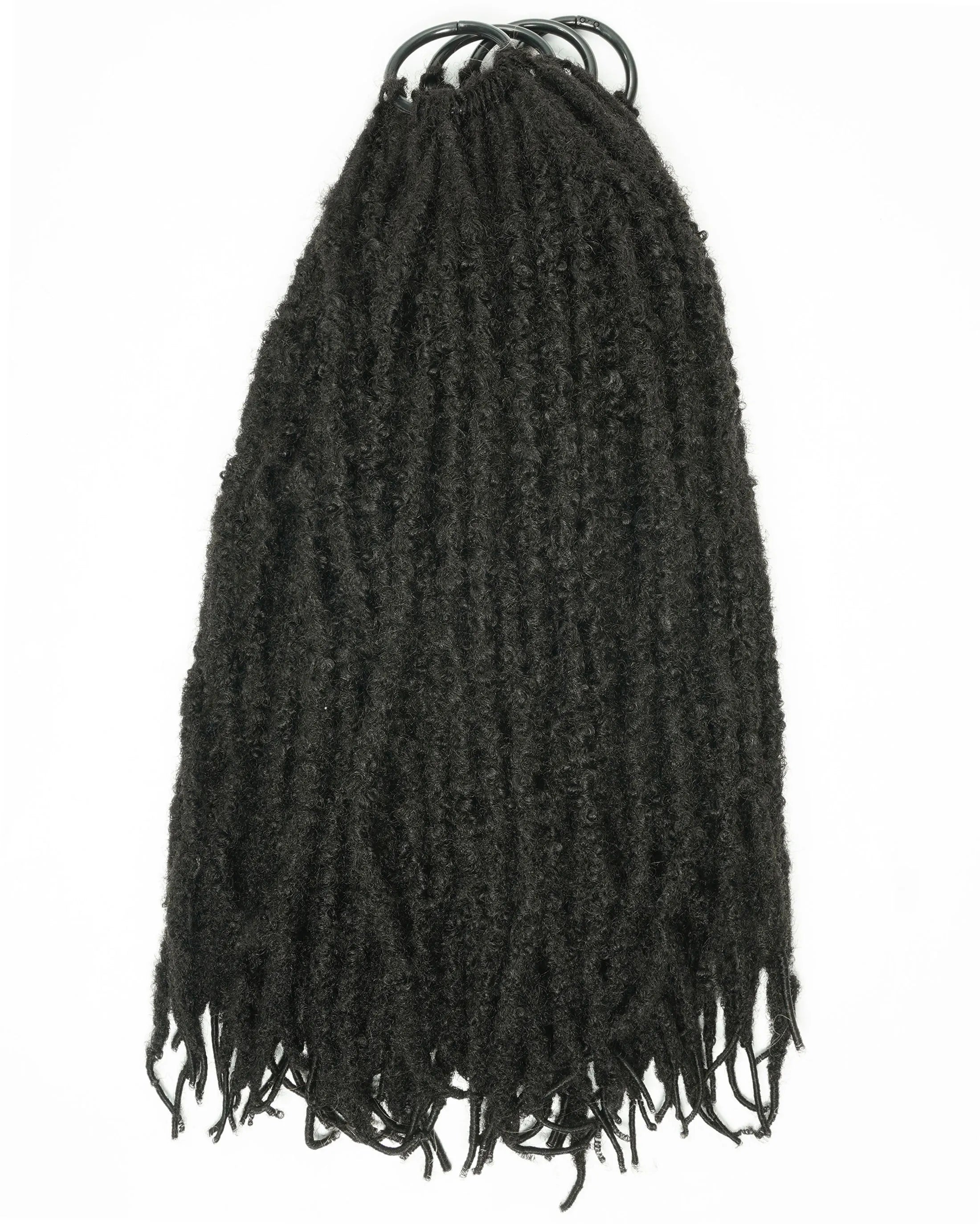 18" Crochet Faux Loc With Human Hair Top 80 Strands