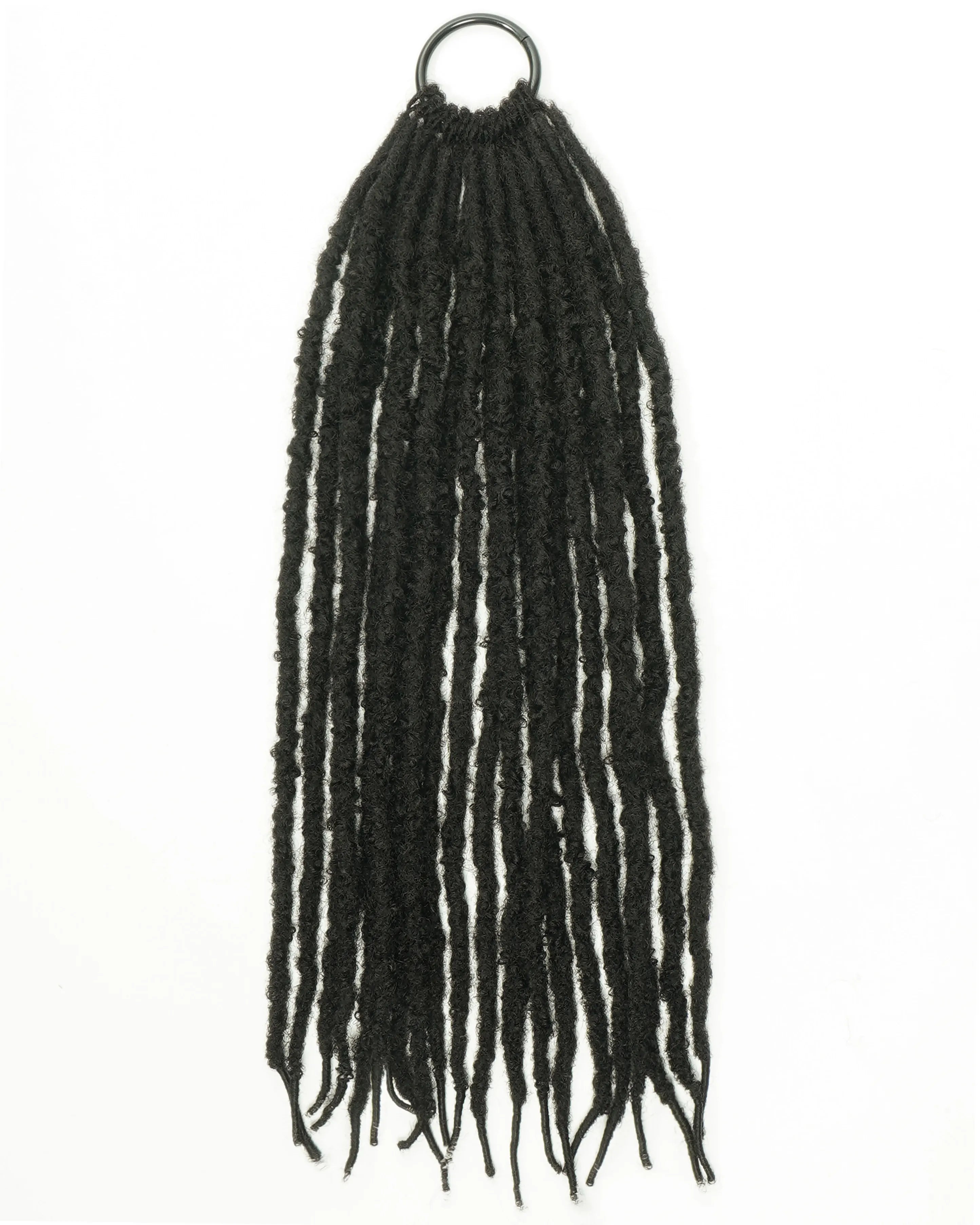 18" Crochet Faux Loc With Human Hair Top 80 Strands