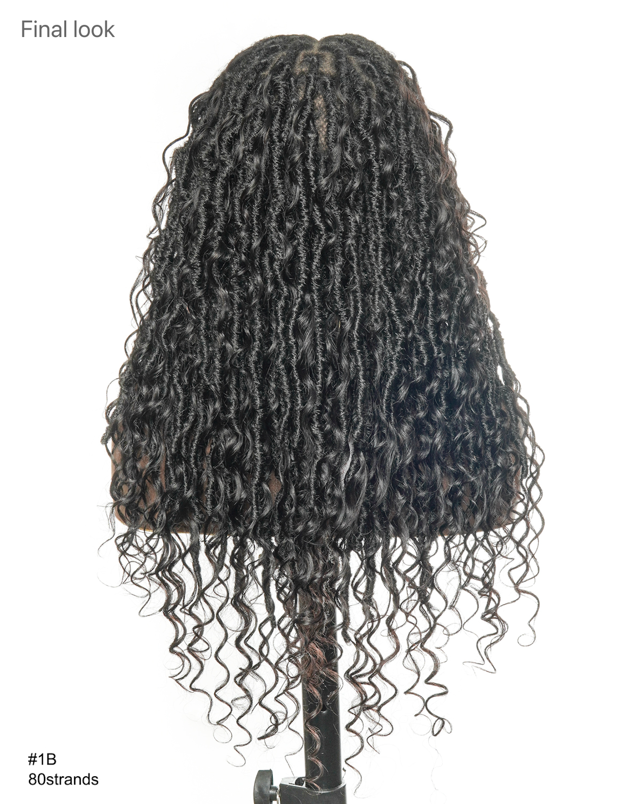 Locks BOHO au crochet pré-bouclées de 18 pouces avec boucles BOHO en cheveux naturels 80 mèches/paquet (5 boucles boho)