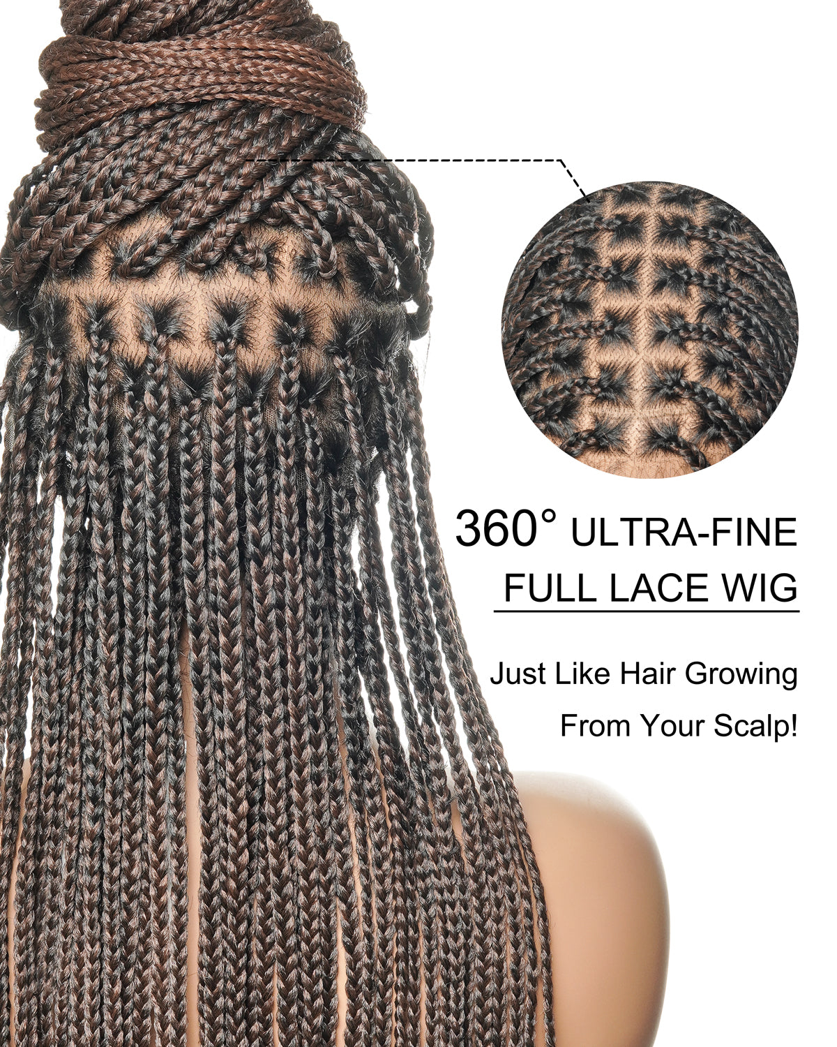 JALIZA Kora full lace knotless braided wig