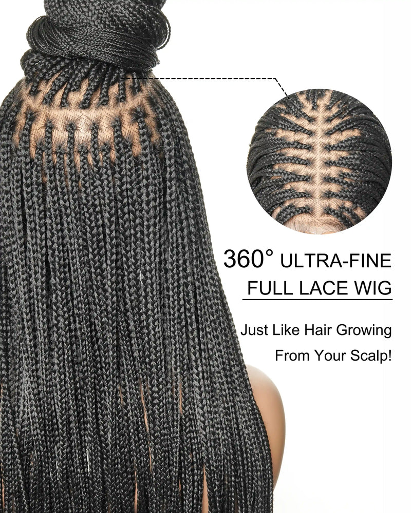 Micro Box Knotless Braided Wig 36