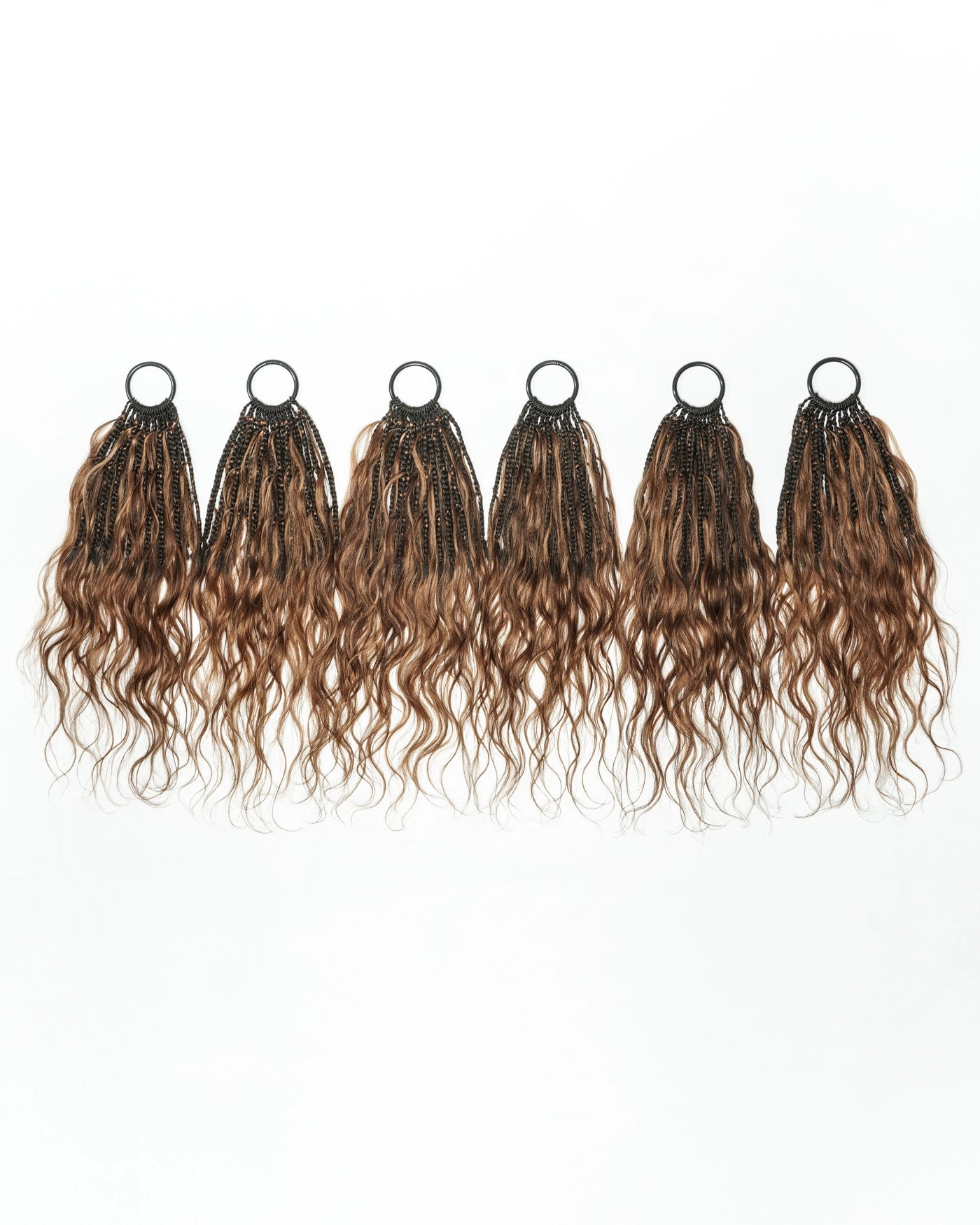Tresses de style bohème au crochet Ghost Loop™ de 18 pouces avec boucles de cheveux humains