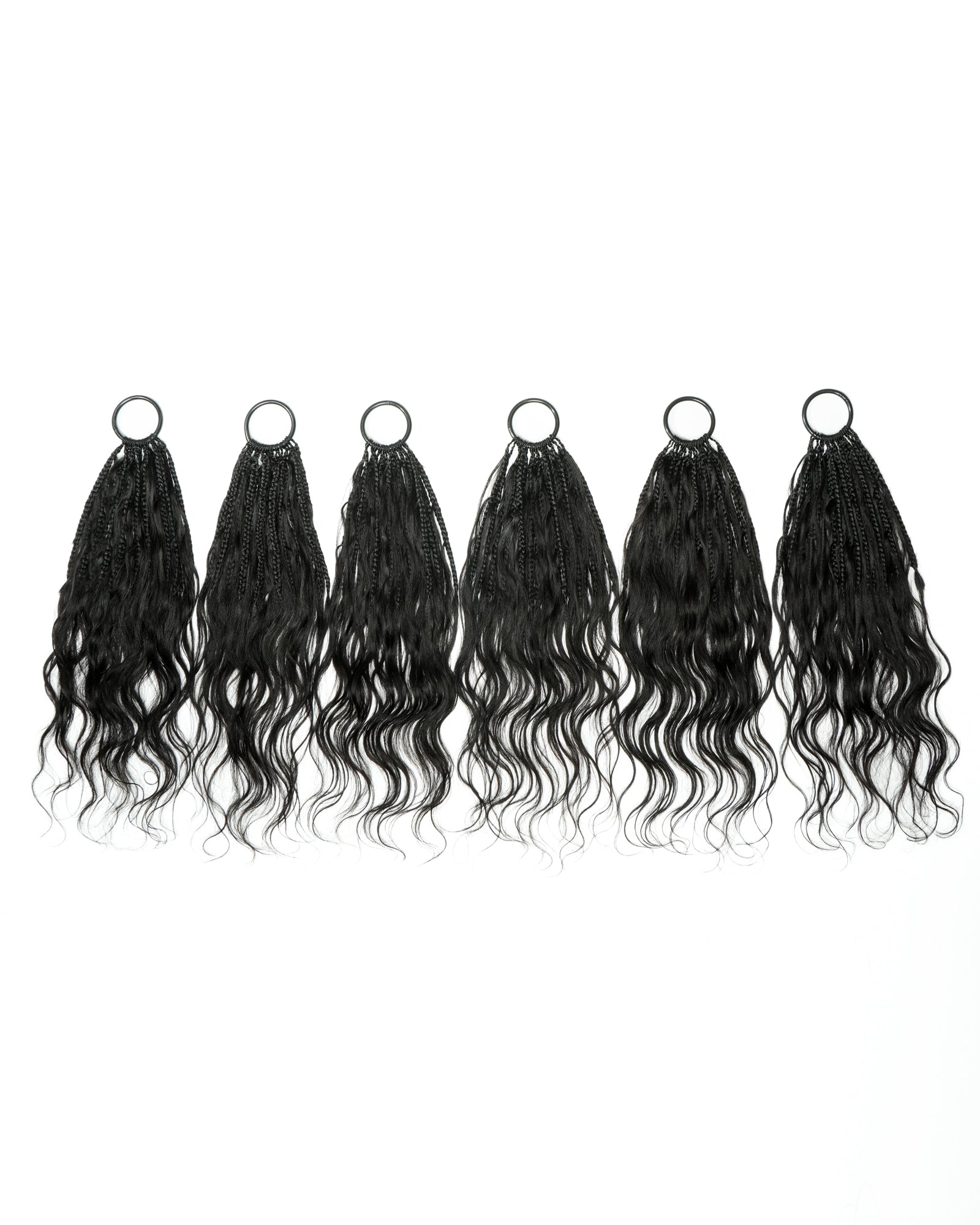 Tresses de style bohème au crochet Ghost Loop™ de 18 pouces avec boucles de cheveux humains