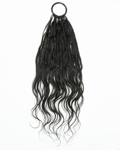 Tresses de style bohème au crochet Ghost Loop™ de 18 pouces avec boucles de cheveux humains