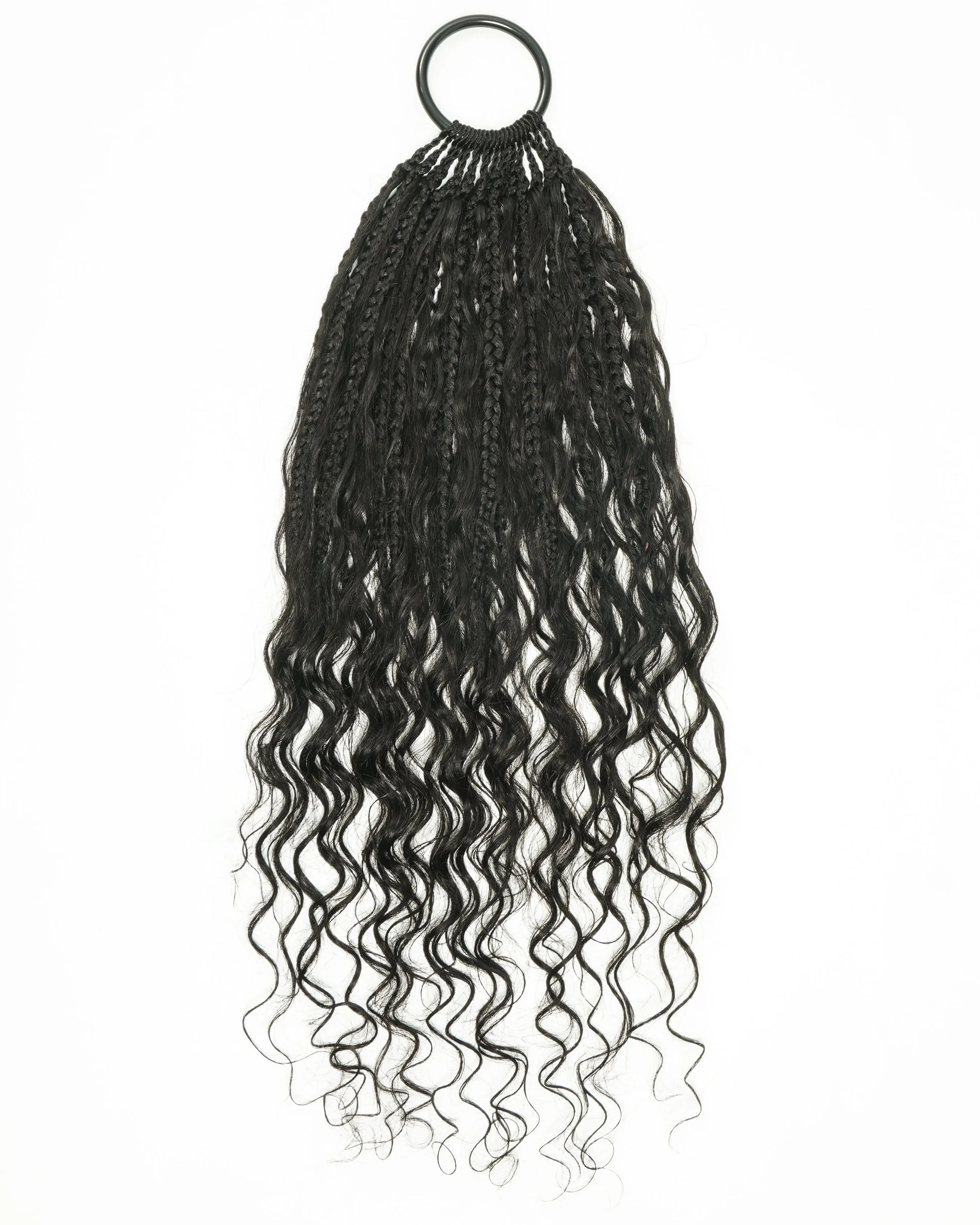 Ghost Loop™ Crochet Boho Braids With Human Hair Deep Wave Curls