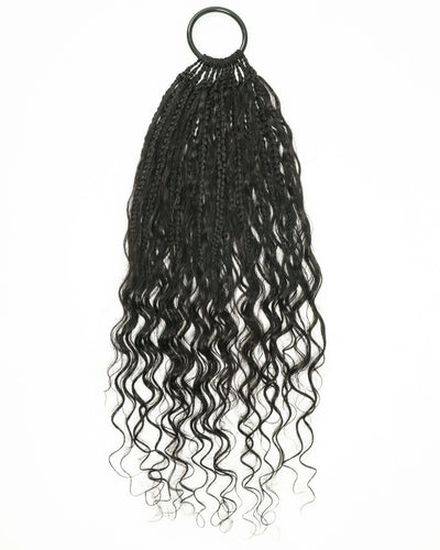 Ghost Loop™ Crochet Boho Braids With Human Hair Deep Wave Curls