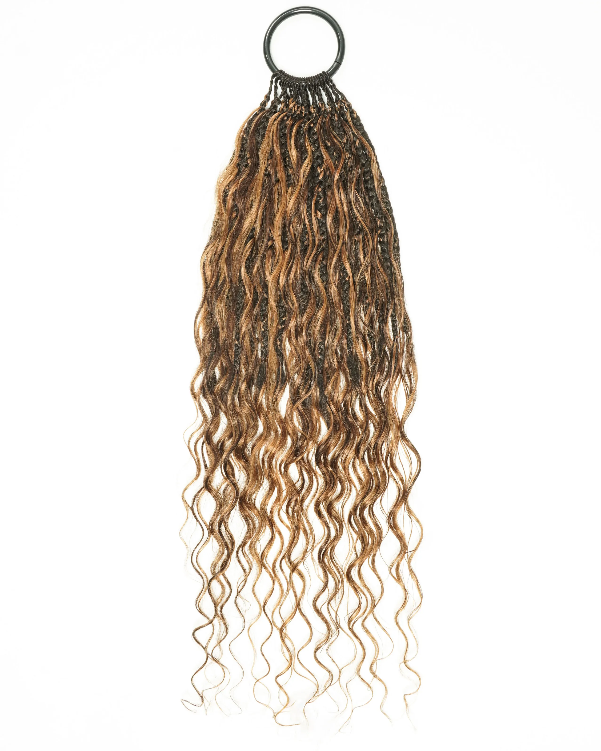 Ghost Loop™ Crochet Boho Braids With Human Hair Deep Wave Curls