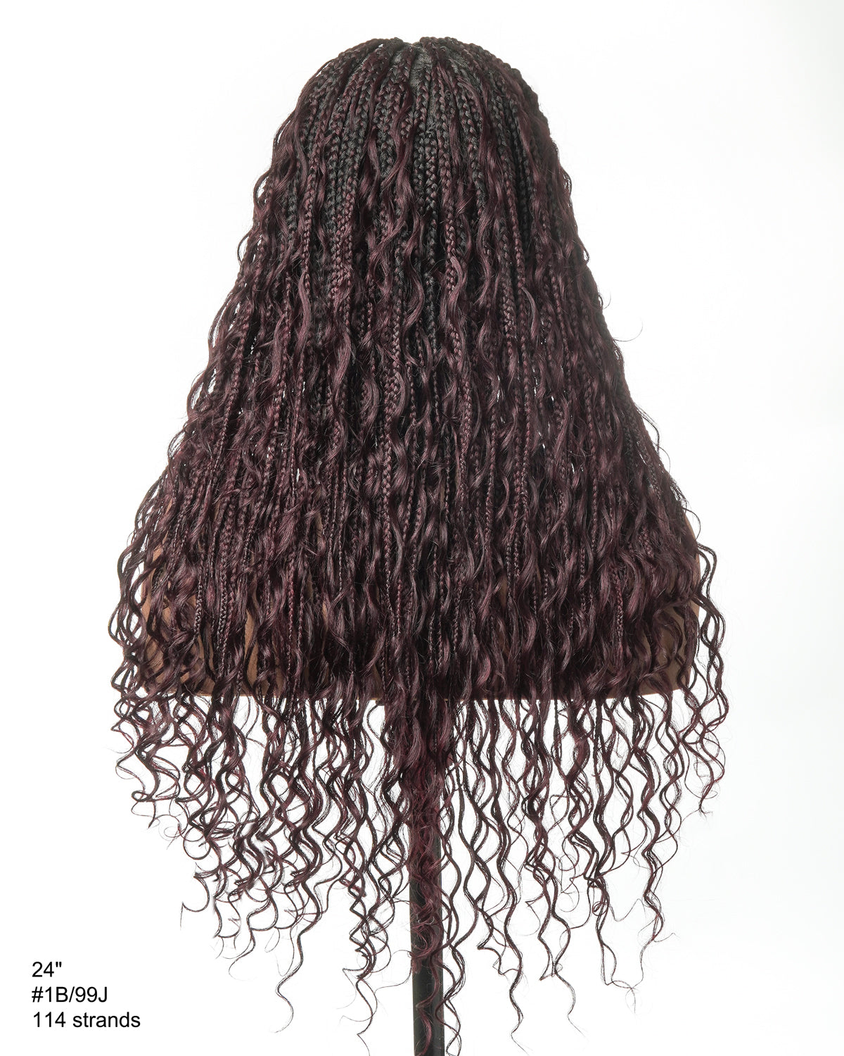 Coco - Perruque tressée en cheveux humains sans colle, pré-coupée HD, dentelle élastique complète, raie libre, prête à l'emploi (dentelle non nouée à la main)
