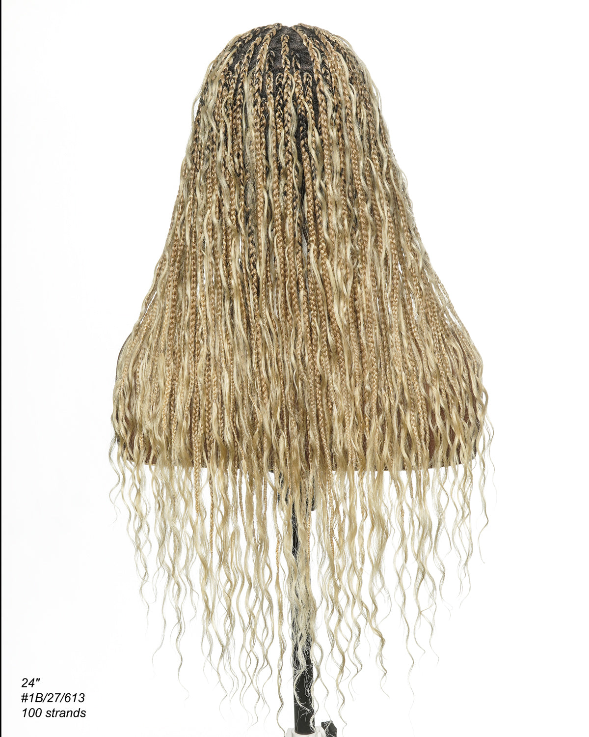 Coco - Perruque tressée en cheveux humains sans colle, pré-coupée HD, dentelle élastique complète, raie libre, prête à l'emploi (dentelle non nouée à la main)