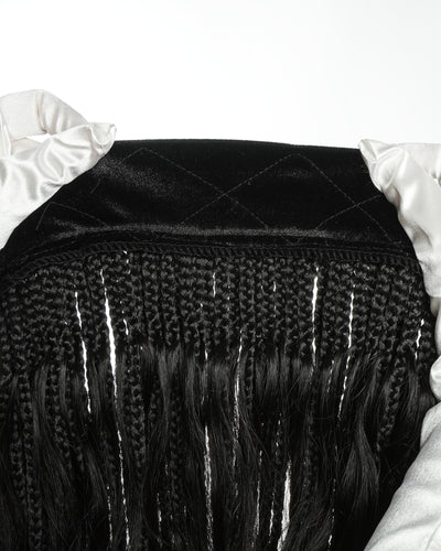 Bande de tresses bohèmes sans colle de 26 po avec boucles Body Wave en cheveux naturels (tresse simple de 22 po)