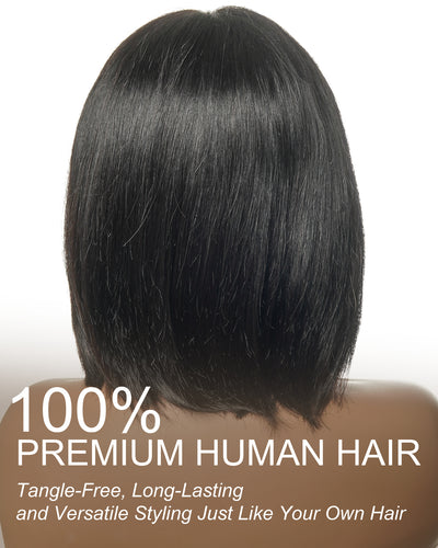 100% Human Hair Glueless Pre Bleached Knots Deep Wave Wig - Pre Plucked（US only）