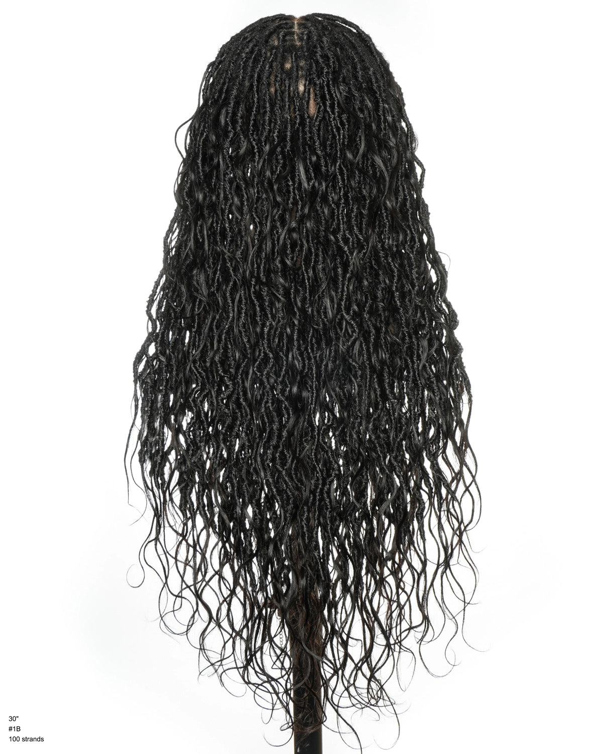 L'esthétique ultime de déesse de 30 pouces : perruque HD sans colle avec locs bohèmes en dentelle complète