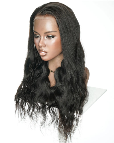 24" 100% Premium Human Hair Body Wave 13*6 Swiss HD Lace Frontal Wig