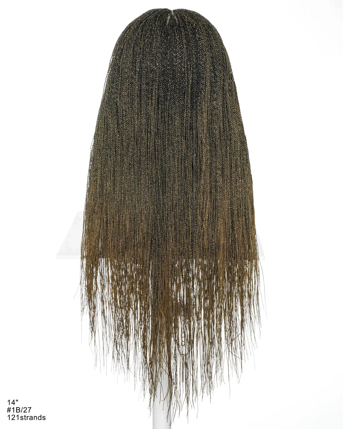 Mica - Perruque HD Suisse pré-décolorée, 26" et 36", à lacets complets, torsades sénégalaises micro sans nœuds, 799 mèches