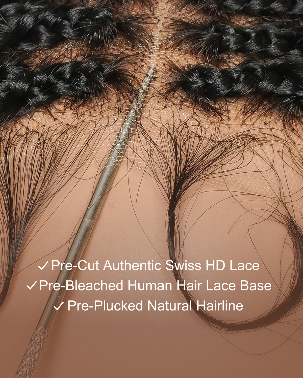 Michelle Luxury Perruque tressée de 30 pouces, 250 % de densité, Swiss HD pré-blanchie, entièrement en dentelle, modèle Bora Bora Boho, avec boucles bohèmes en cheveux humains