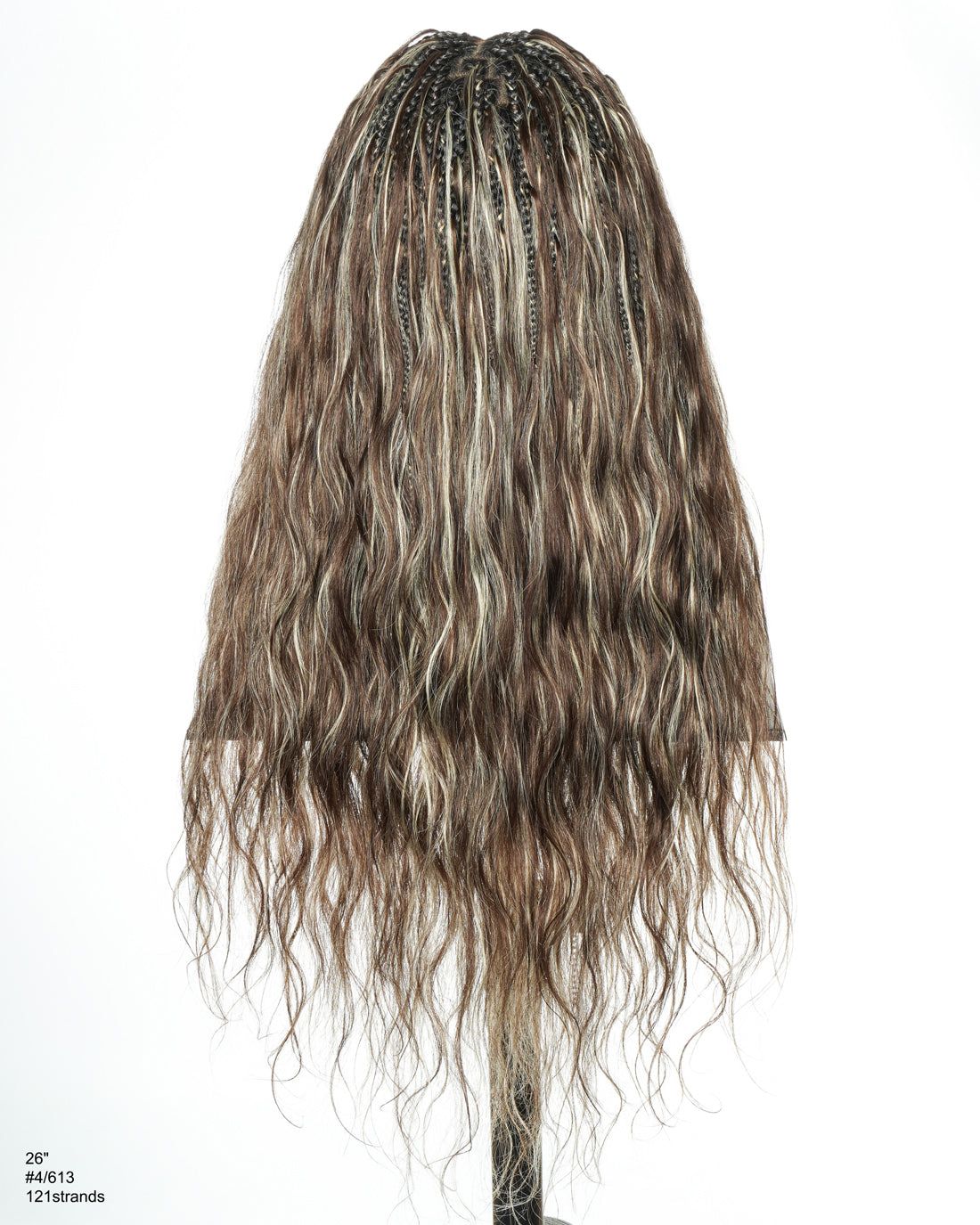 Michelle - Perruque tressée miracle sans colle style salon, dentelle suisse HD pré-blanchie, tresses Boho Bora Bora, boucles corps ondulé cheveux humains