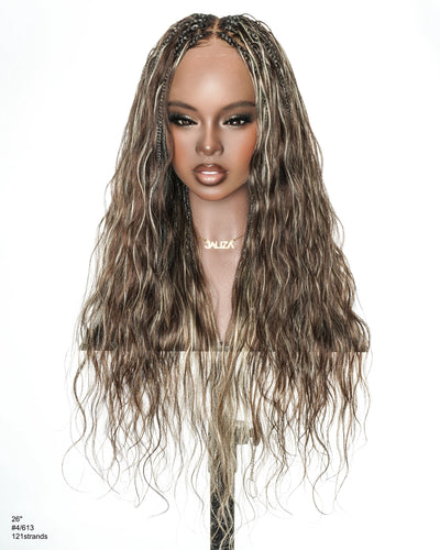 Michelle - Perruque Tressée Boho Miracle Braids Mélange Blond Champagne #4/613