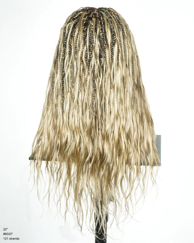 Michelle - Perruque tressée de style salon Balayage Blend 60/27 Bora Bora Boho 22" | JALIZA