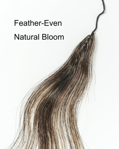 Extensions de cheveux tressés à la main 100 % cheveux humains 18" style plume pour tresses Miracle Knots