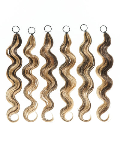Extensions de cheveux tressés à la main 100 % cheveux humains 18" style plume pour tresses Miracle Knots