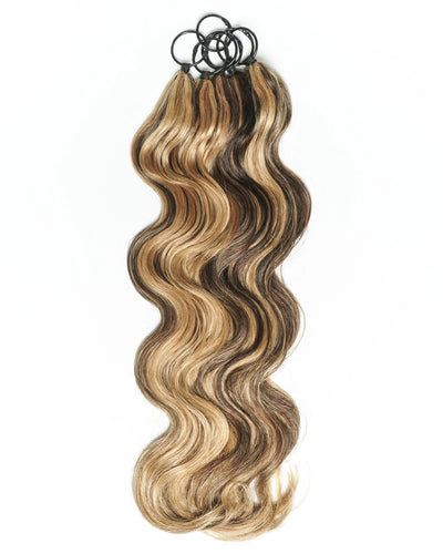 Extensions de cheveux tressés à la main 100 % cheveux humains 18" style plume pour tresses Miracle Knots