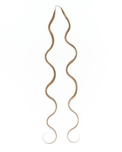Extensions de cheveux tressés à la main 100 % cheveux humains 18" style plume pour tresses Miracle Knots