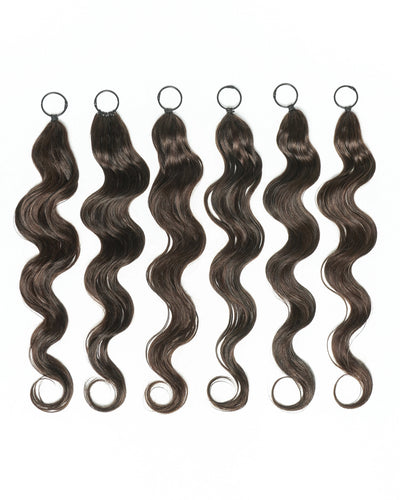 Extensions de cheveux tressés à la main 100 % cheveux humains 18" style plume pour tresses Miracle Knots