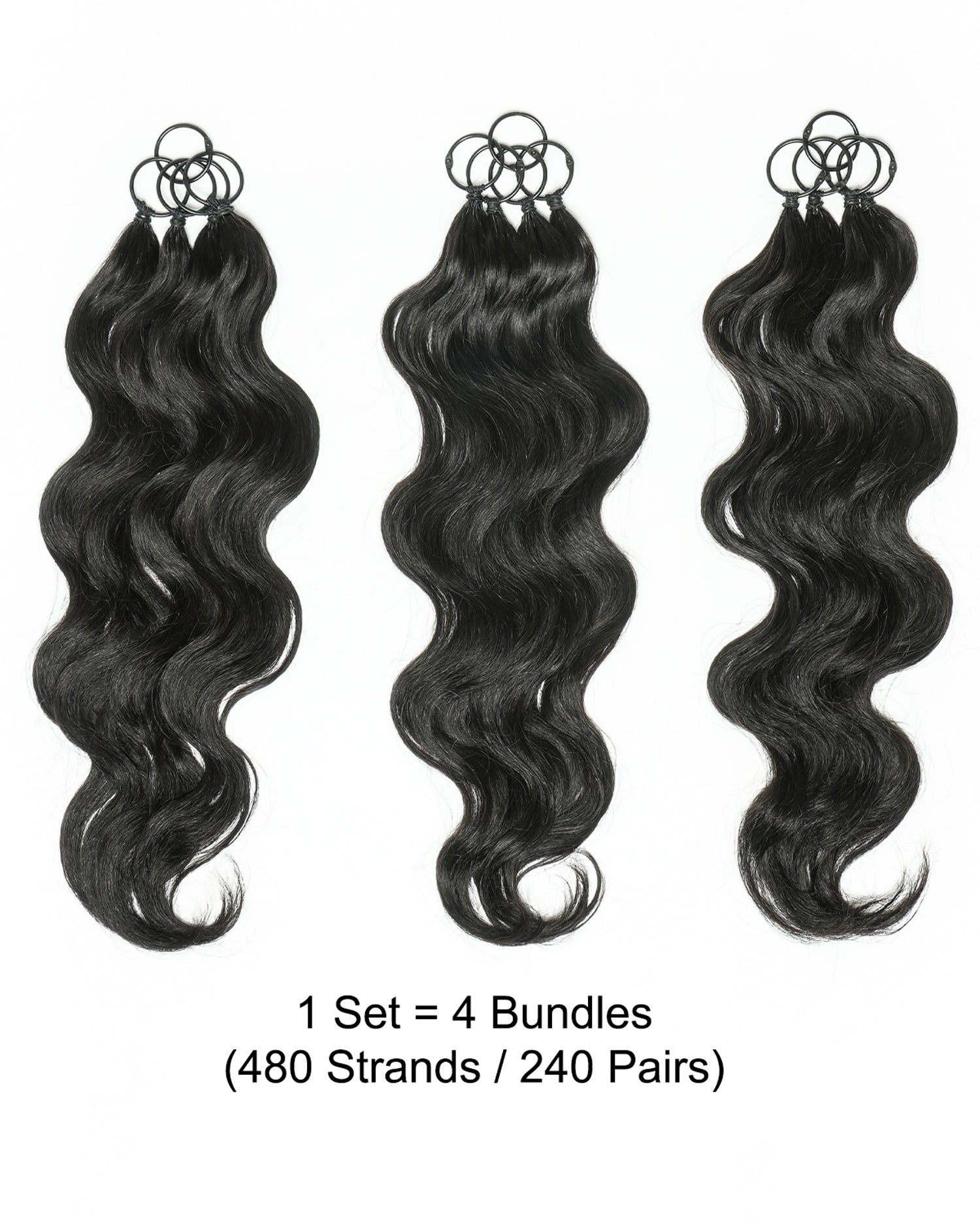 Extensions de cheveux tressés à la main 100 % cheveux humains 18" style plume pour tresses Miracle Knots