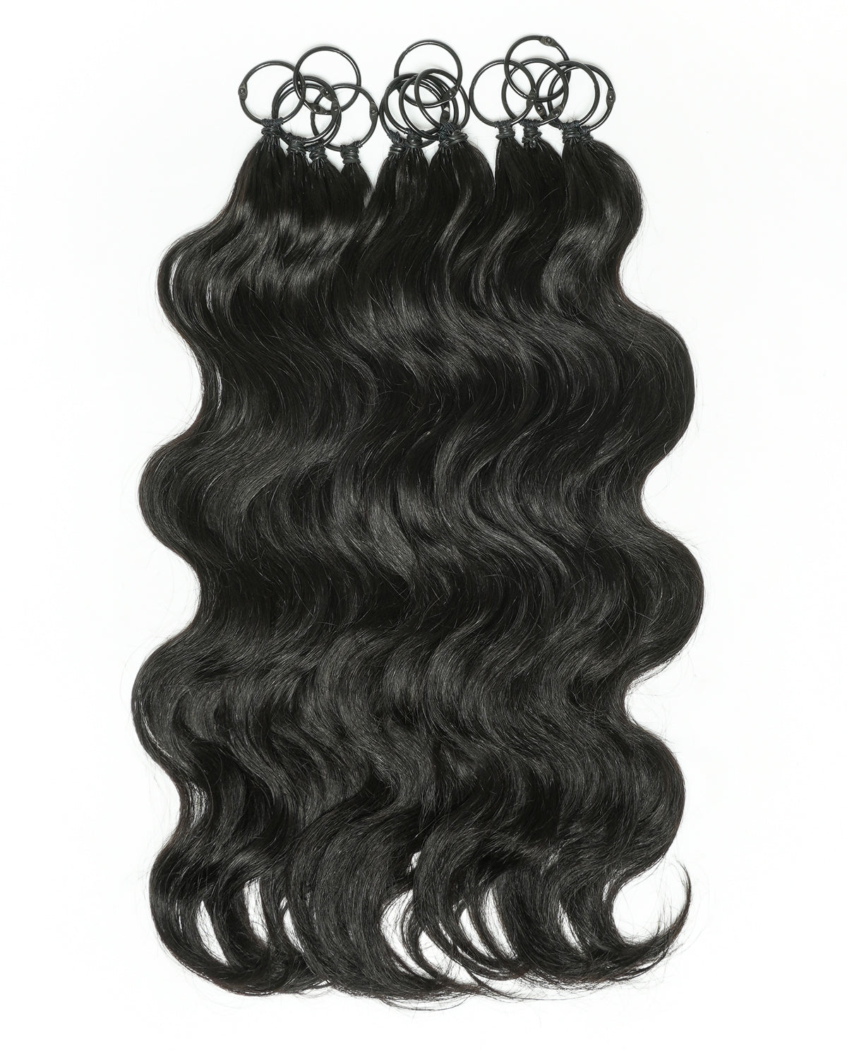 Extensions de cheveux tressés à la main 100 % cheveux humains 18" style plume pour tresses Miracle Knots