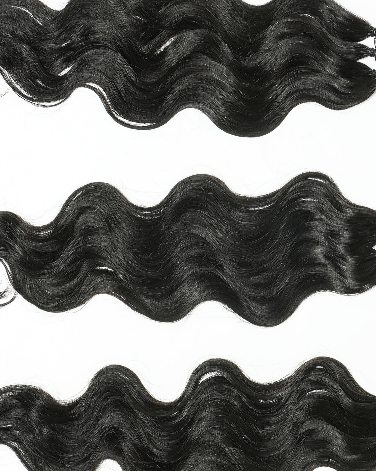 Extensions de cheveux tressés à la main 100 % cheveux humains 18" style plume pour tresses Miracle Knots