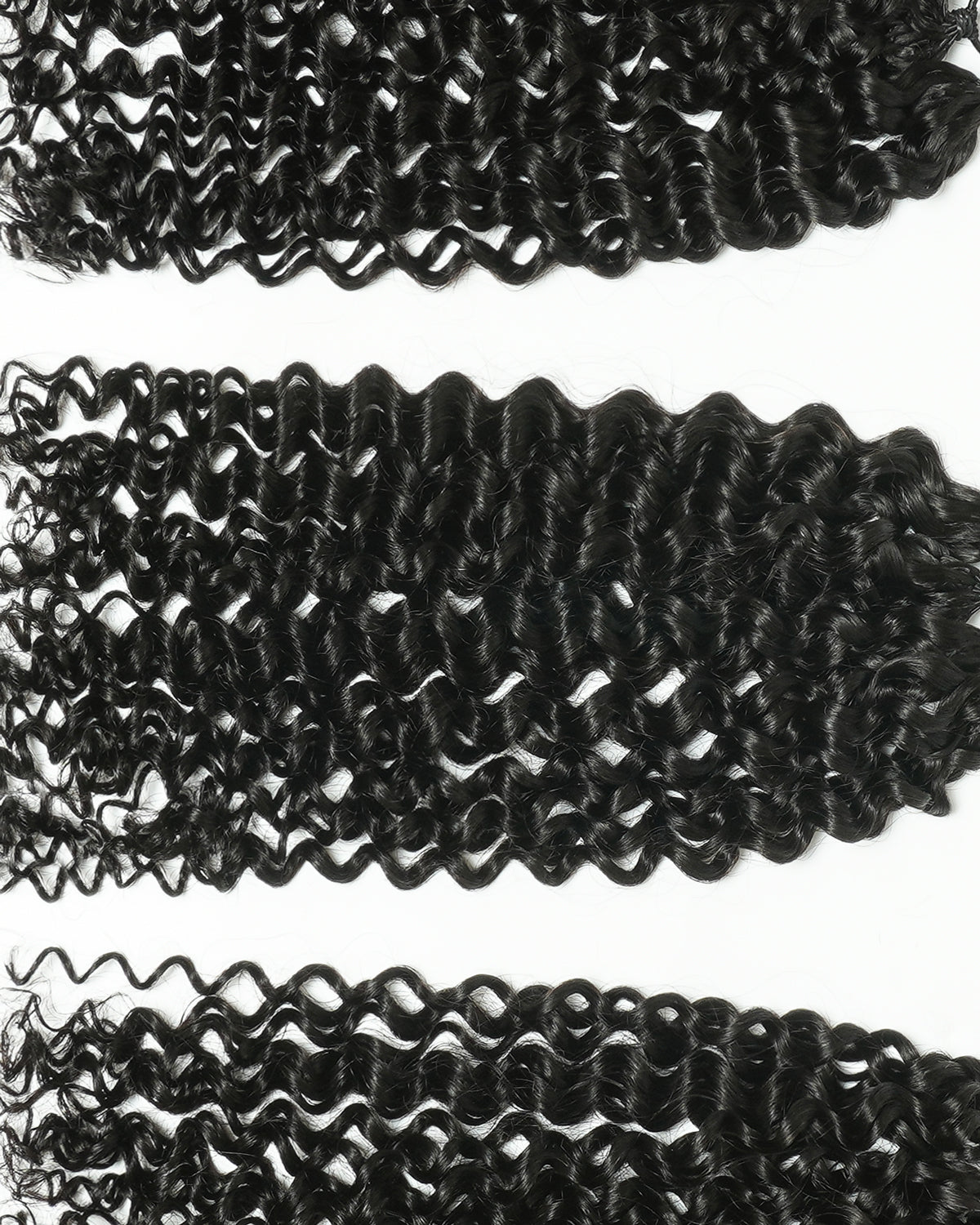 Extensions de cheveux tressés à la main 100 % cheveux humains 18" style plume pour tresses Miracle Knots