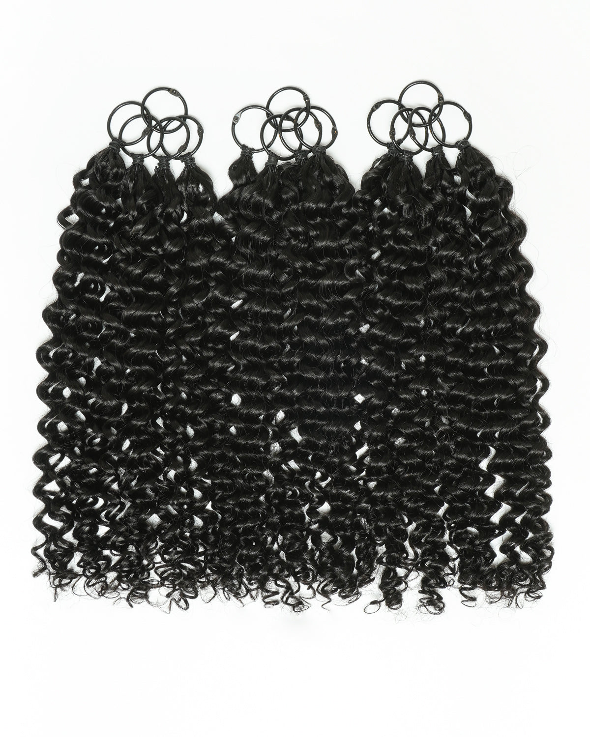 Extensions de cheveux tressés à la main 100 % cheveux humains 18" style plume pour tresses Miracle Knots